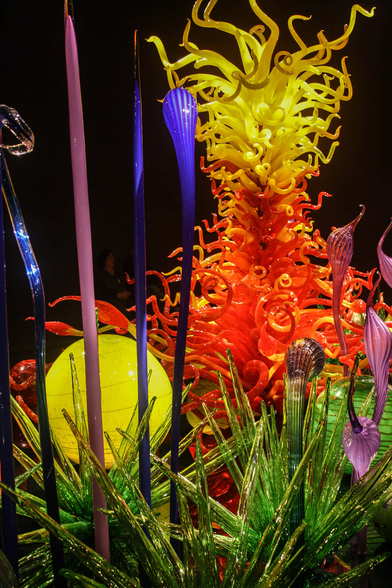 Chihuly Glass Floral Display Wallpaper