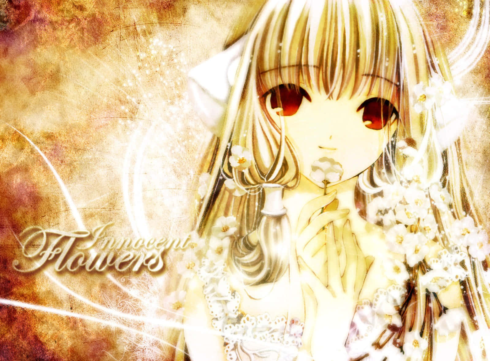 Chii, The Joyous Robot Girl From Chobits Anime Series Wallpaper