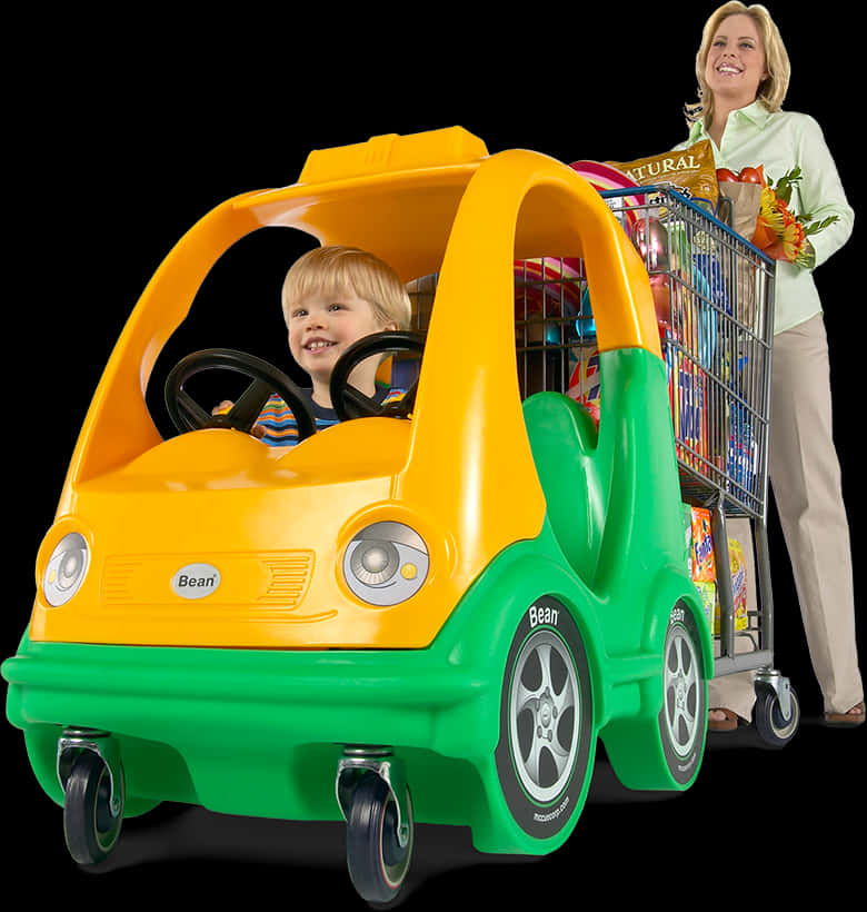Child Friendly Shopping Cart PNG