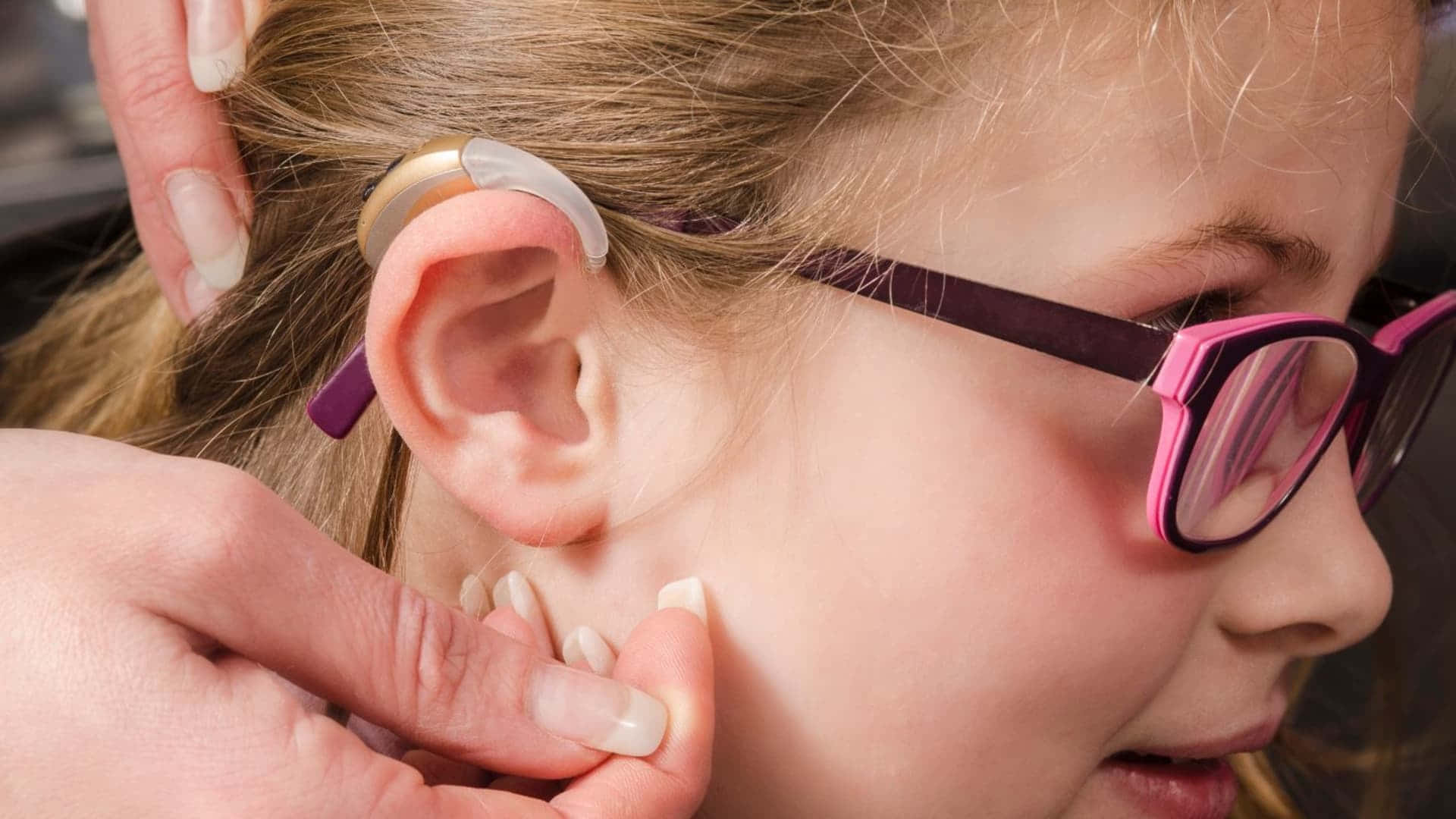 Child Hearing Aid Background