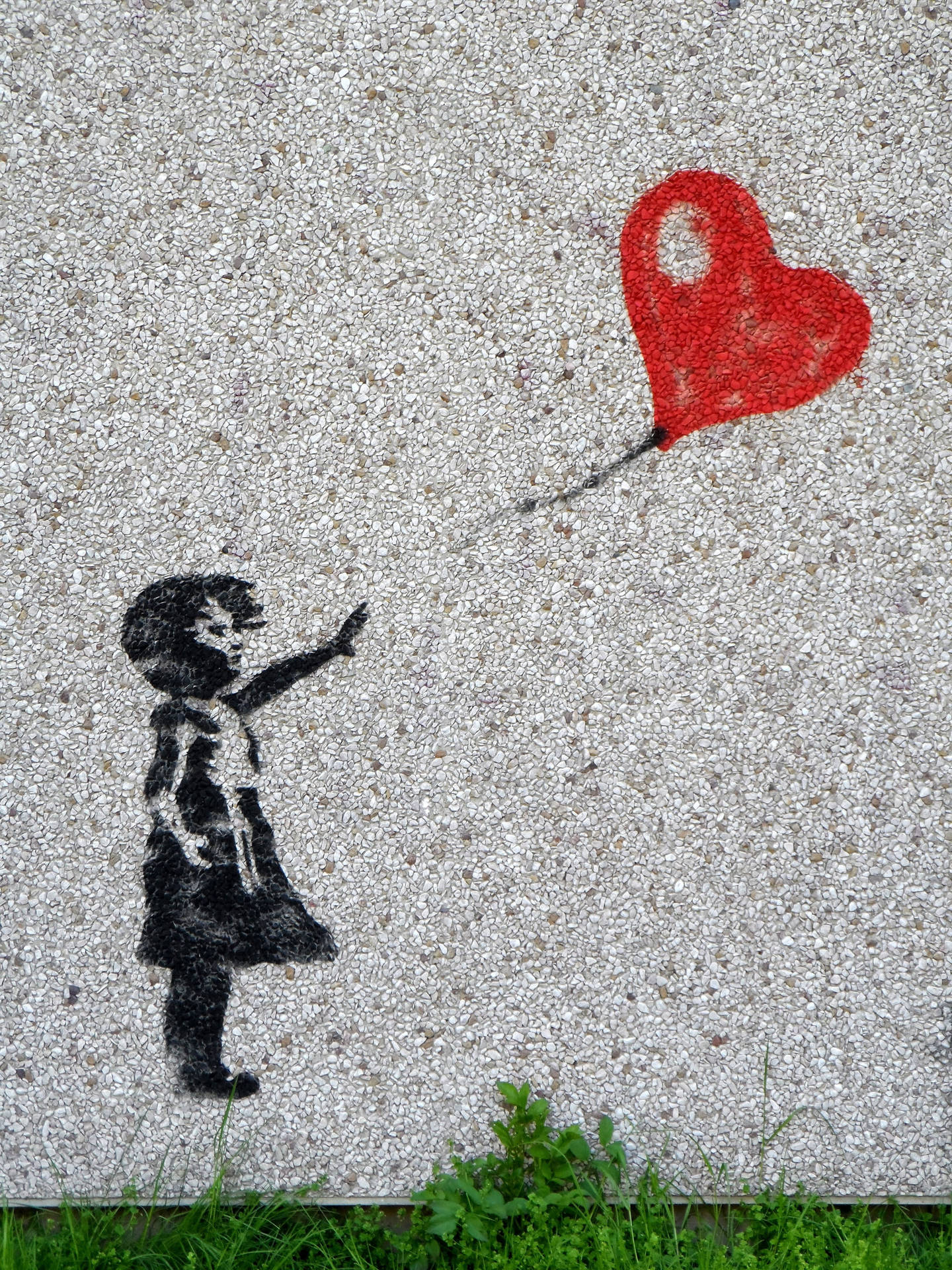 Download Child Heart Balloon Love Drawings Wallpaper 