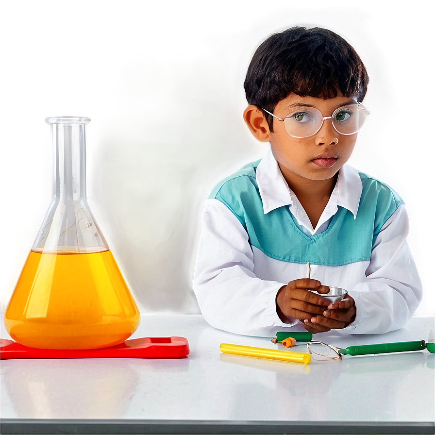 Child In Science Lab Png 52 PNG