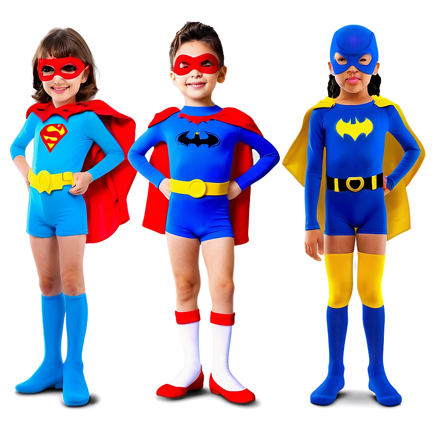 Child In Superhero Costume Png 05242024 PNG