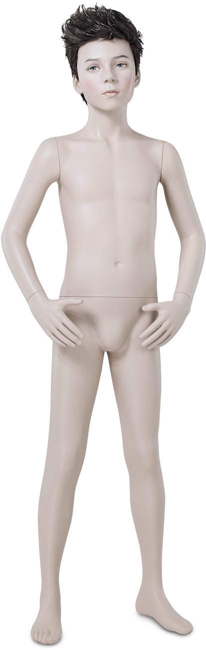 Child Mannequin Standing Pose PNG