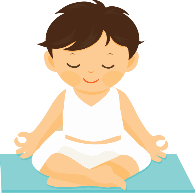 Child Meditation Yoga Pose PNG