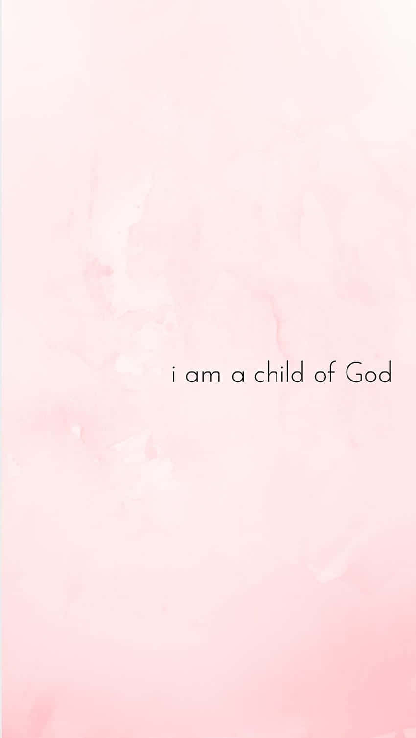 Child_of_ God_ Pink_ Aesthetic_ Background Wallpaper