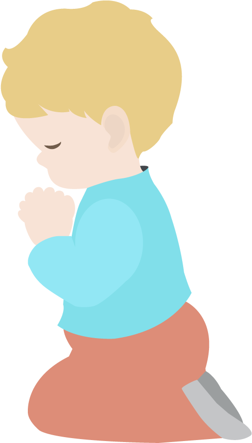 Child Praying Illustration PNG