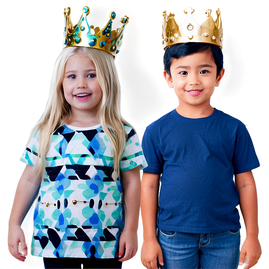 Child Wearing Crown Png Tft46 PNG