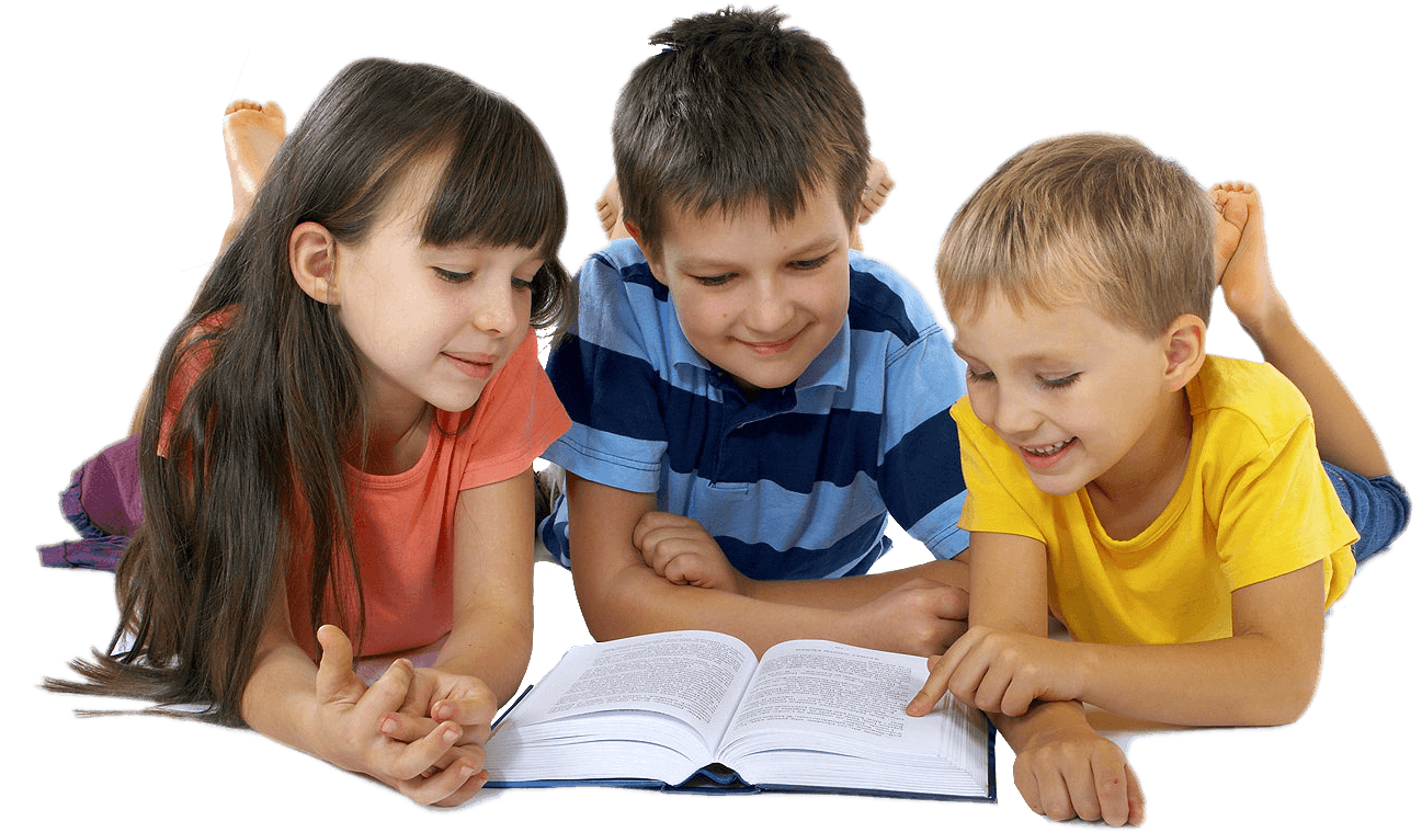 Children Reading Together.png PNG