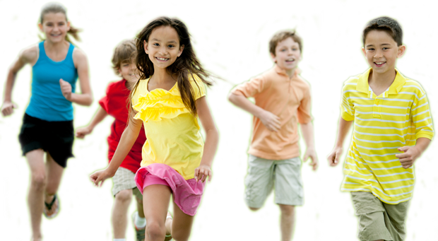 Children Running Joyfully.png PNG