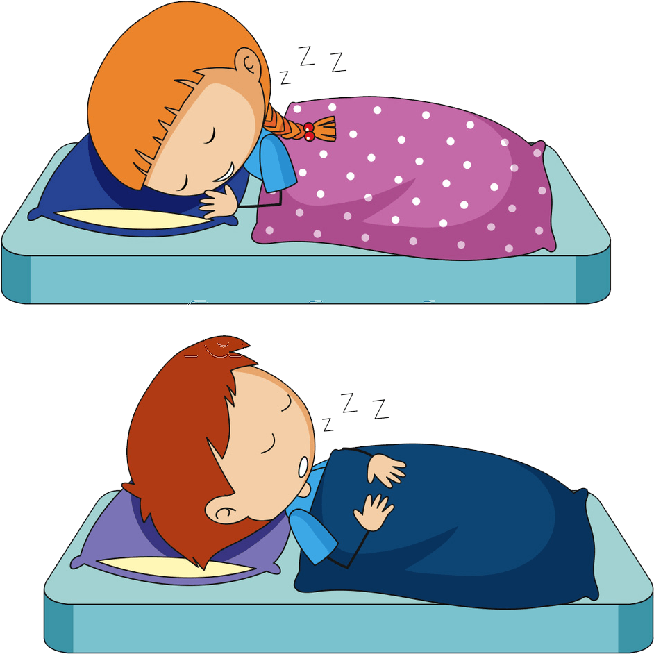 Children Sleeping Clipart PNG