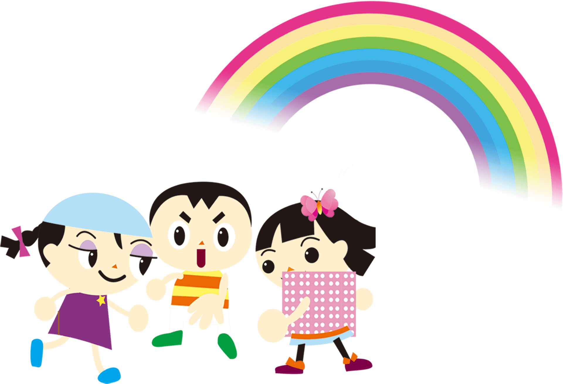 Childrens Day Celebration Cartoon Kids Rainbow PNG