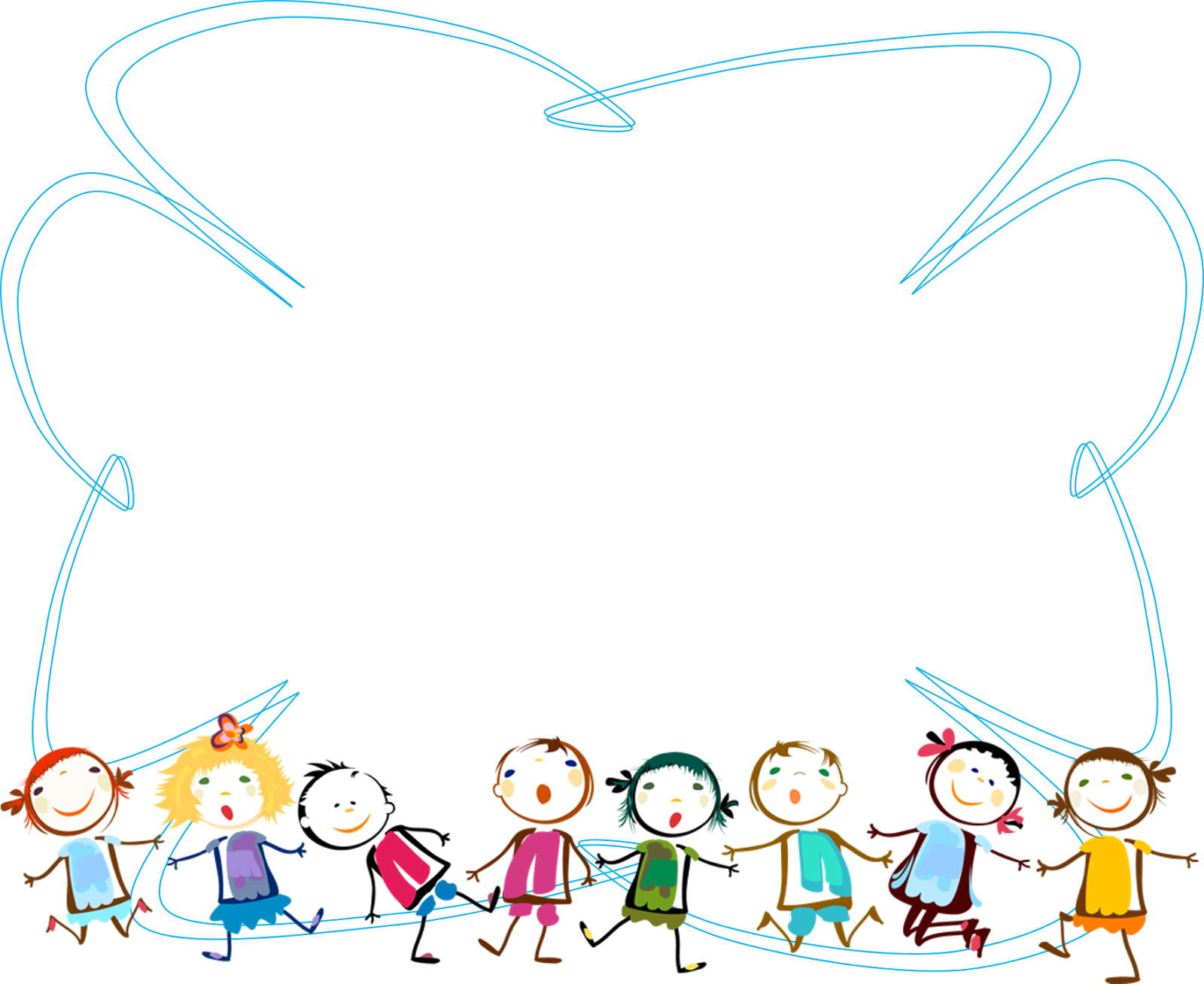 Childrens Doodle Frame PNG