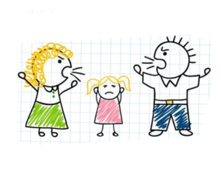 Childs Drawing Family Argument PNG