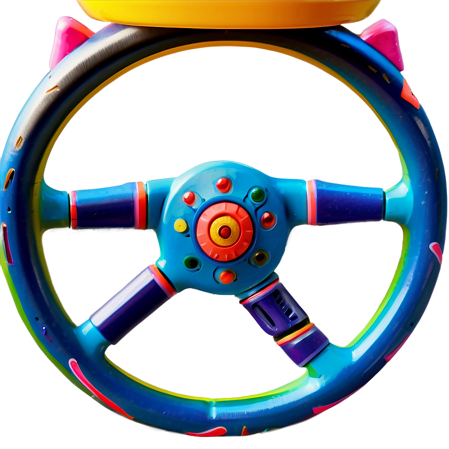 Child’s Toy Steering Wheel Png 05252024 PNG