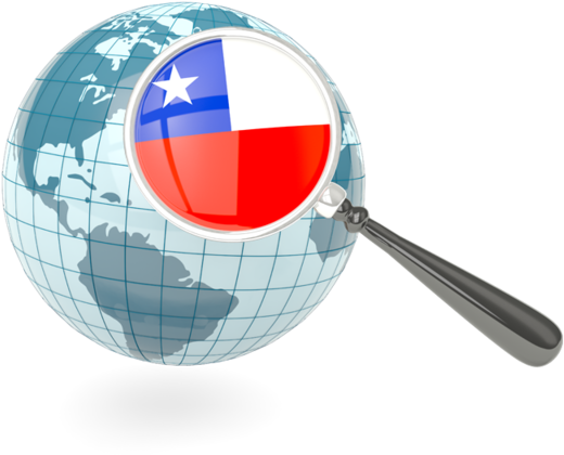 Chile Focused Searchon Globe PNG