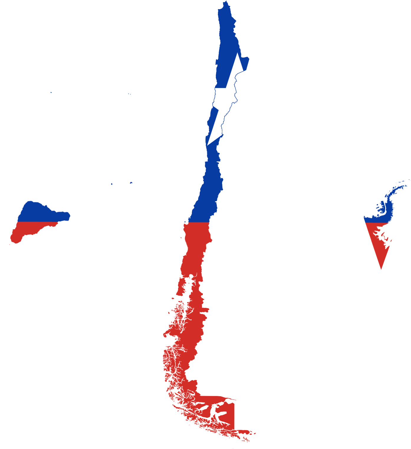 Chile Political Map Colors PNG