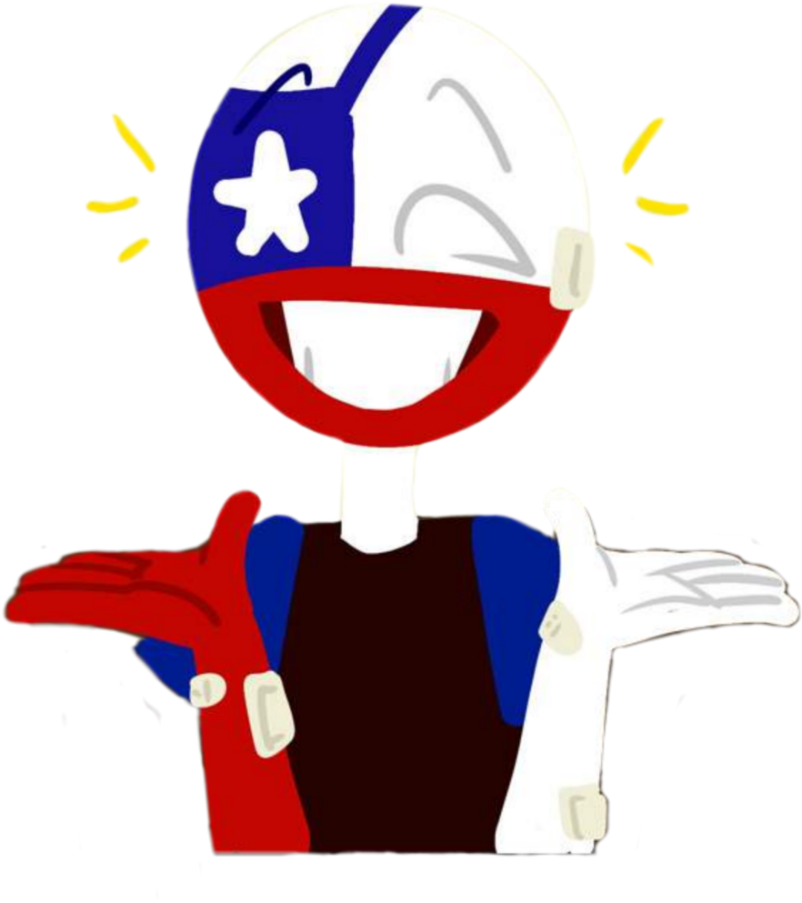Chilean Flag Anime Character PNG