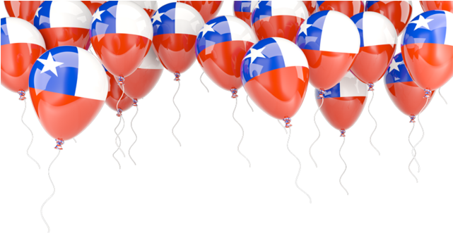 Chilean Flag Balloons Celebration PNG