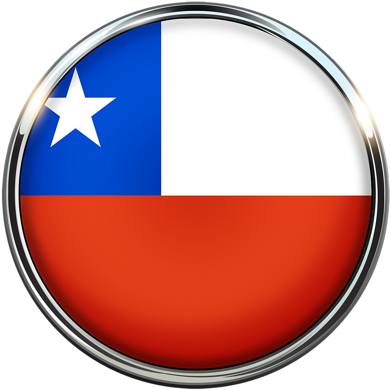 Chilean Flag Button PNG