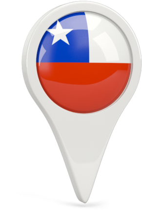 Chilean Flag Map Pin PNG