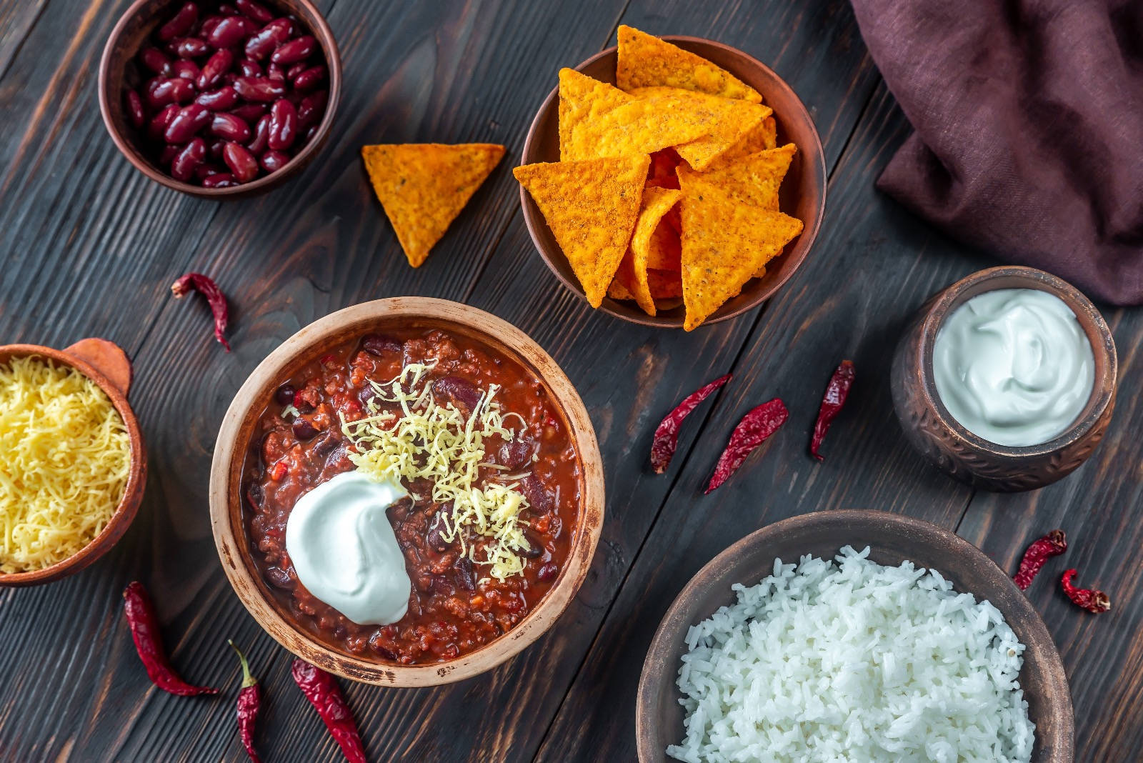 Chili Con Carne With Chips Wallpaper