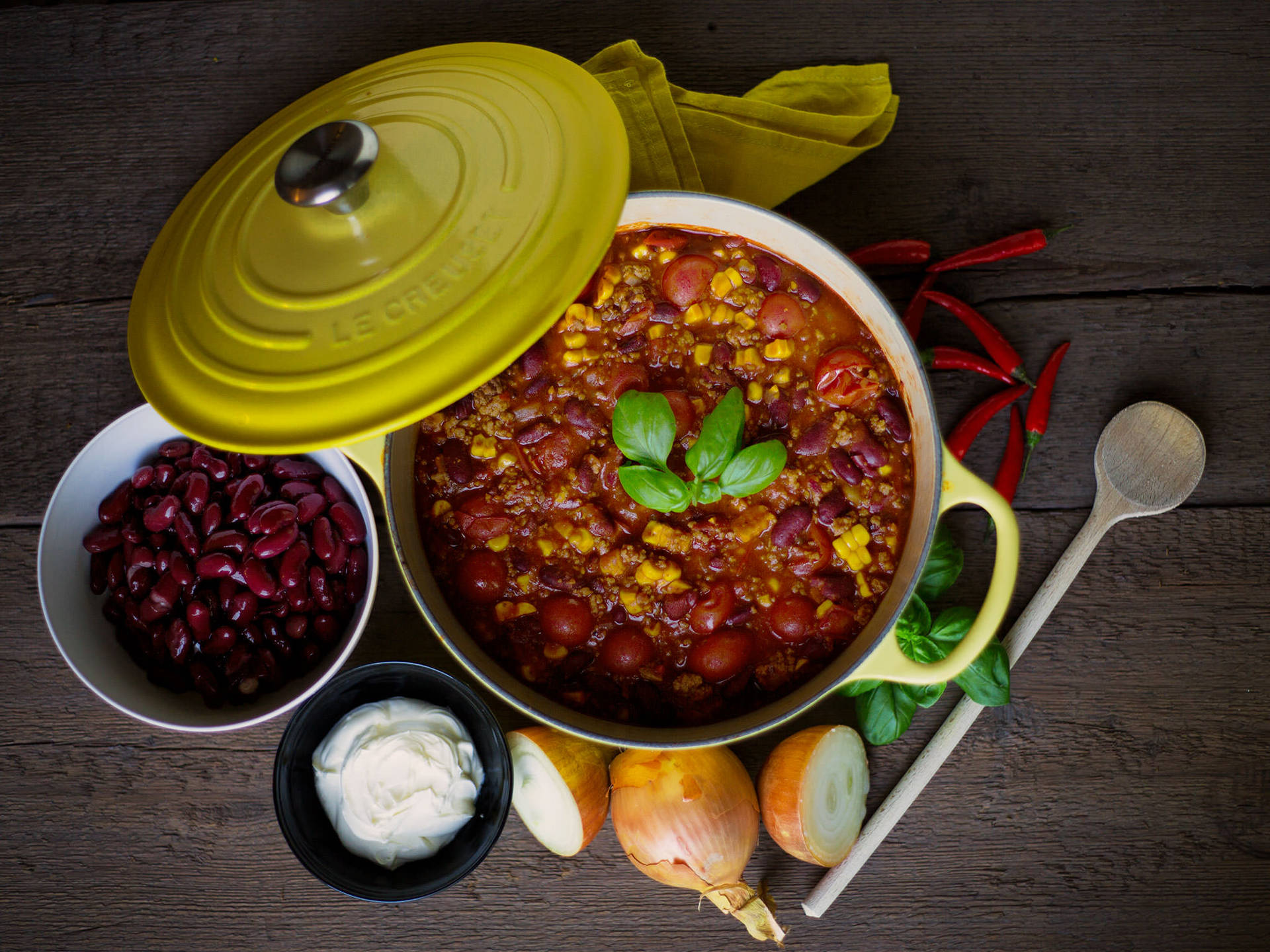 Chili Con Carne With Red Beans Wallpaper
