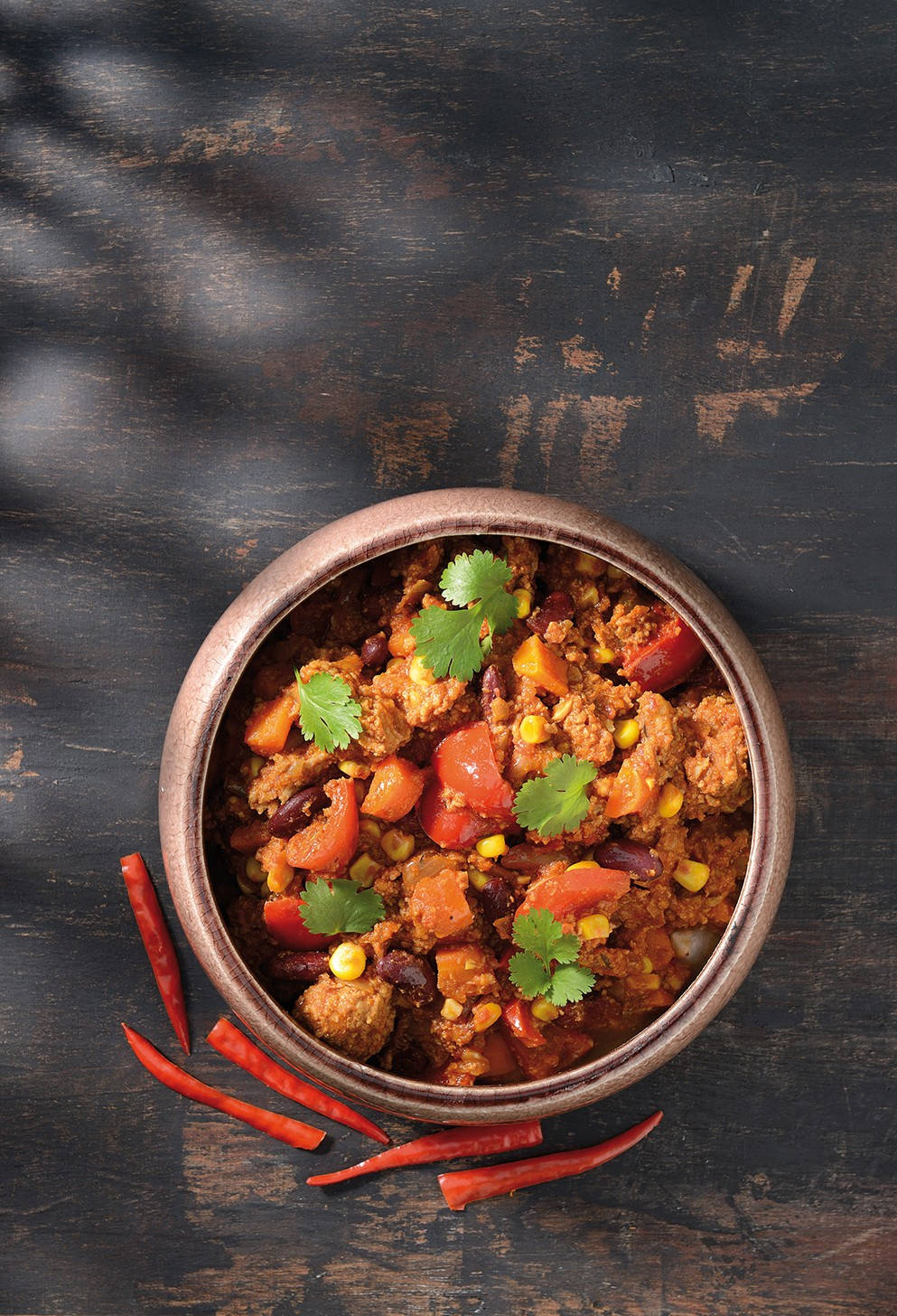 Chili Con Carne With Red Chilis Wallpaper