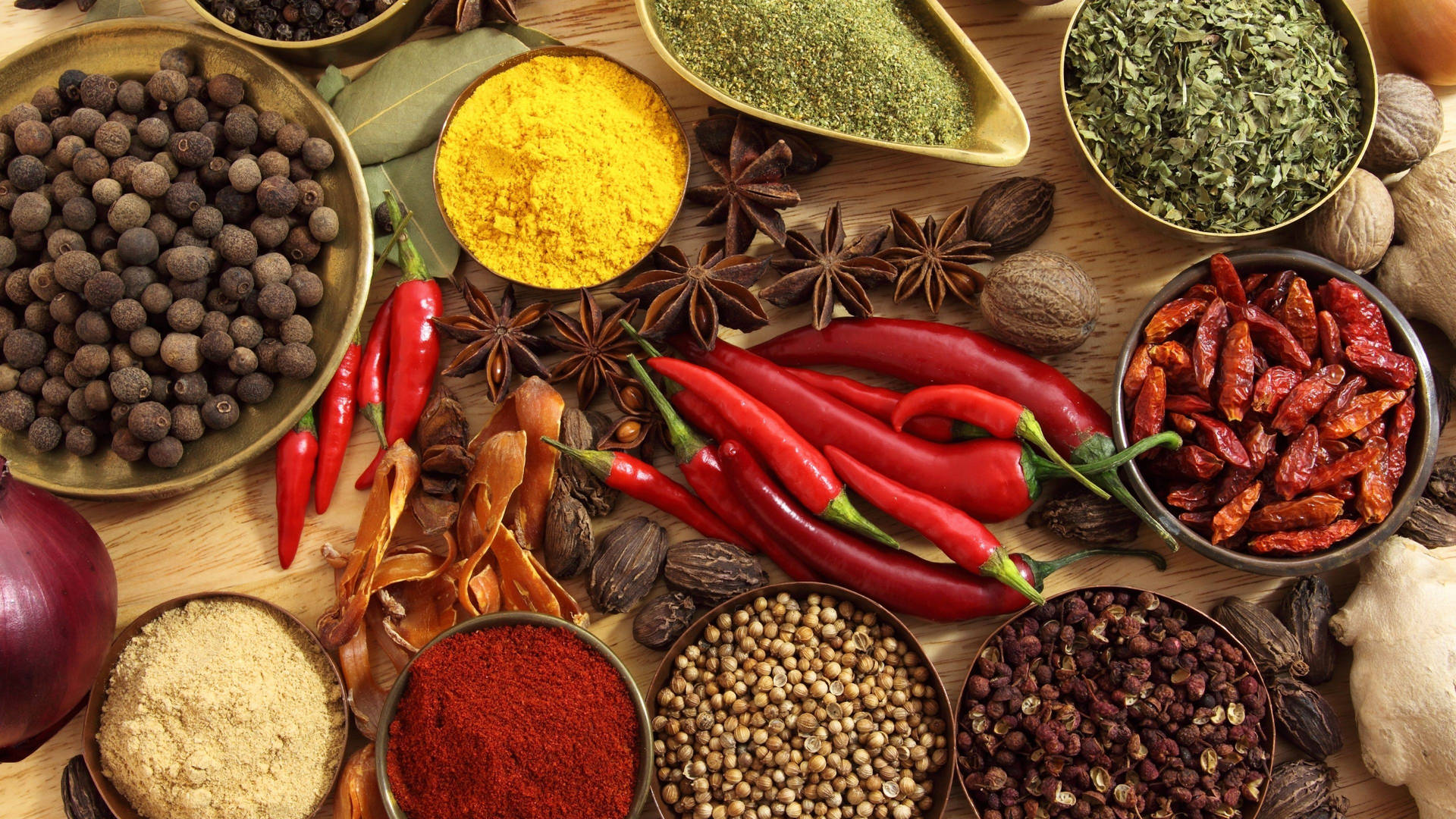 Chili Spices Food Herbs Wallpaper
