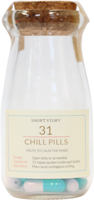 Chill Pills Bottle Concept PNG