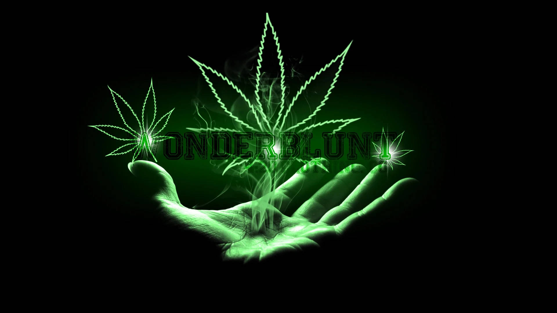 Chill Stoner Hands With Weed Wallpaper