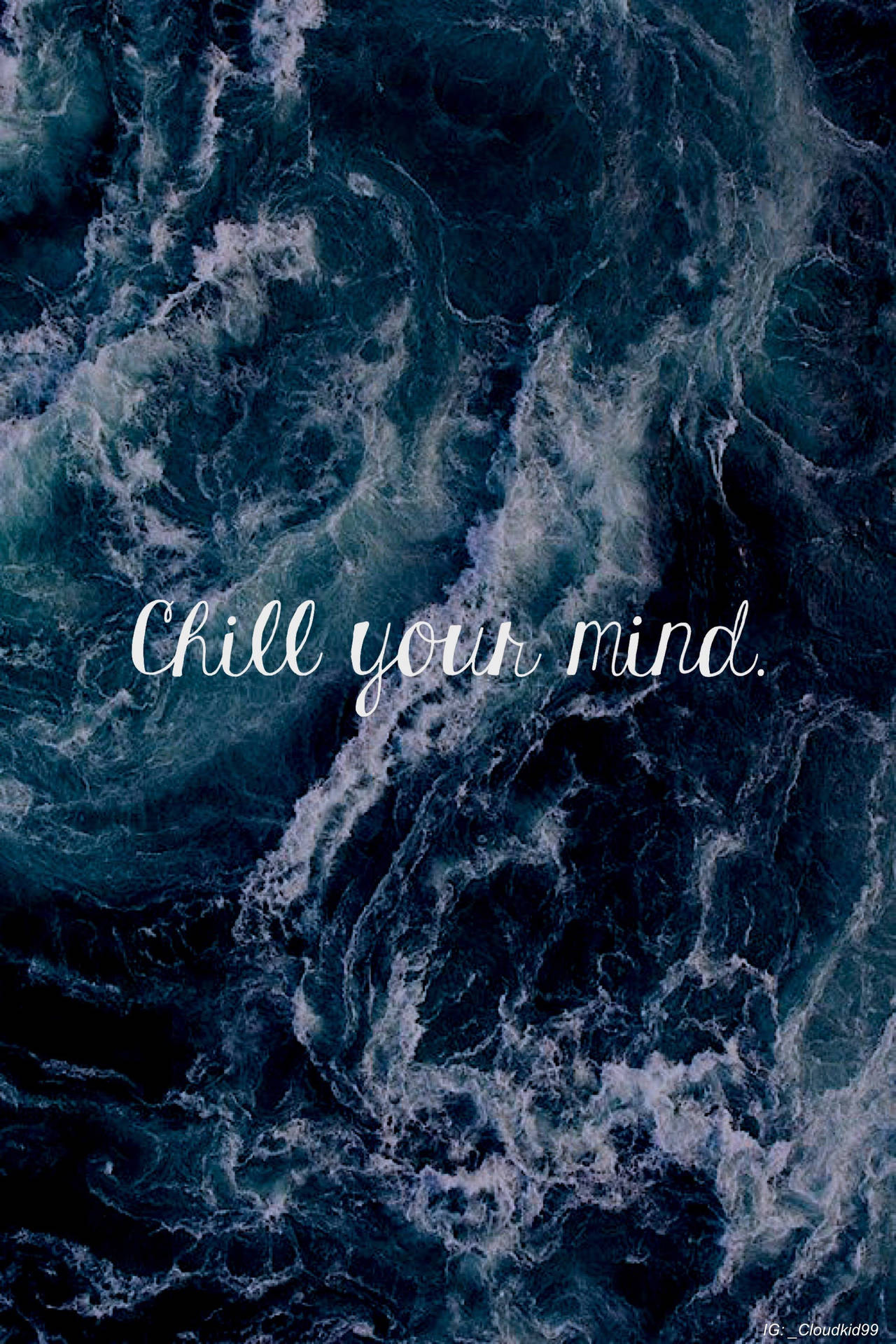 Chill Your Mind Waves Wallpaper