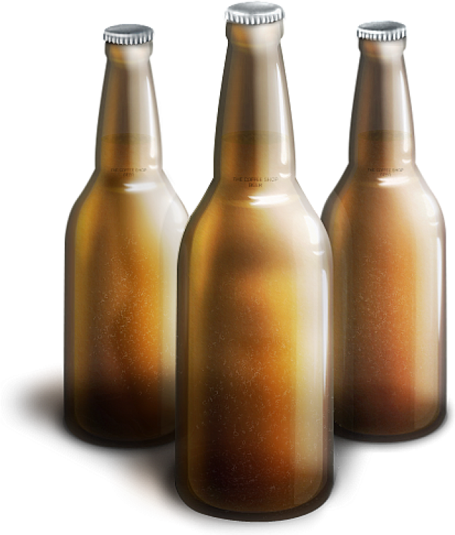 Chilled Beer Bottles Condensation PNG