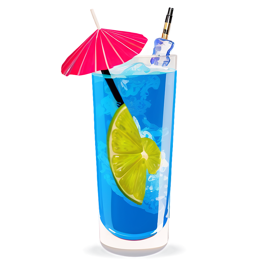 Download Chilled Blue Cocktail Png 05062024 | Wallpapers.com