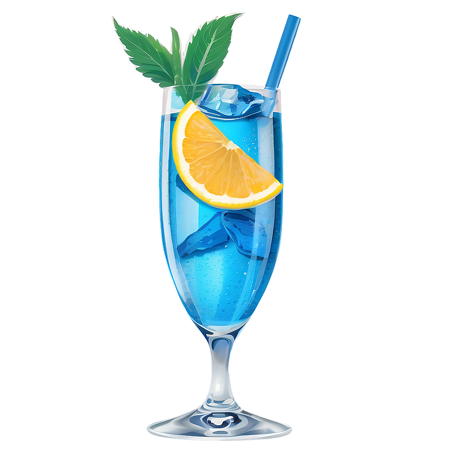 Chilled Blue Cocktail Png 05062024 PNG