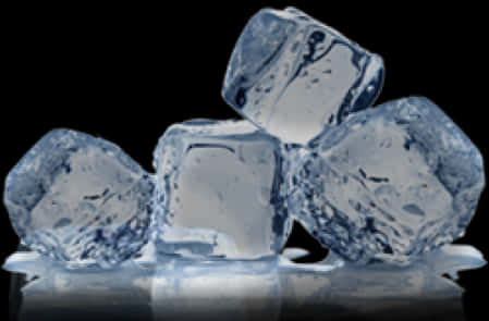 Chilled Crystal Clear Ice Cubes PNG