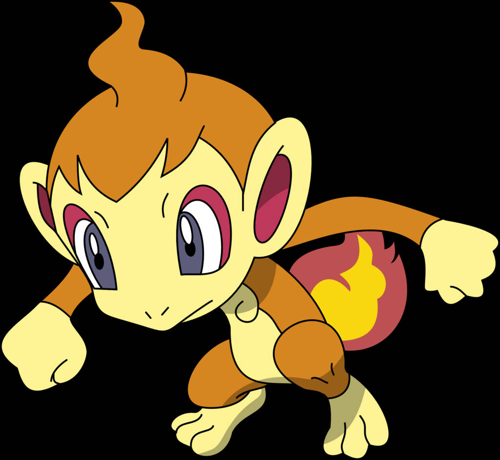 Chimchar Doing A Fight Stance Wallpaper