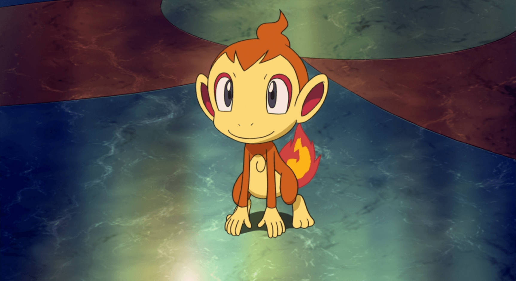 Chimchar Looking Up From Floor Wallpaper