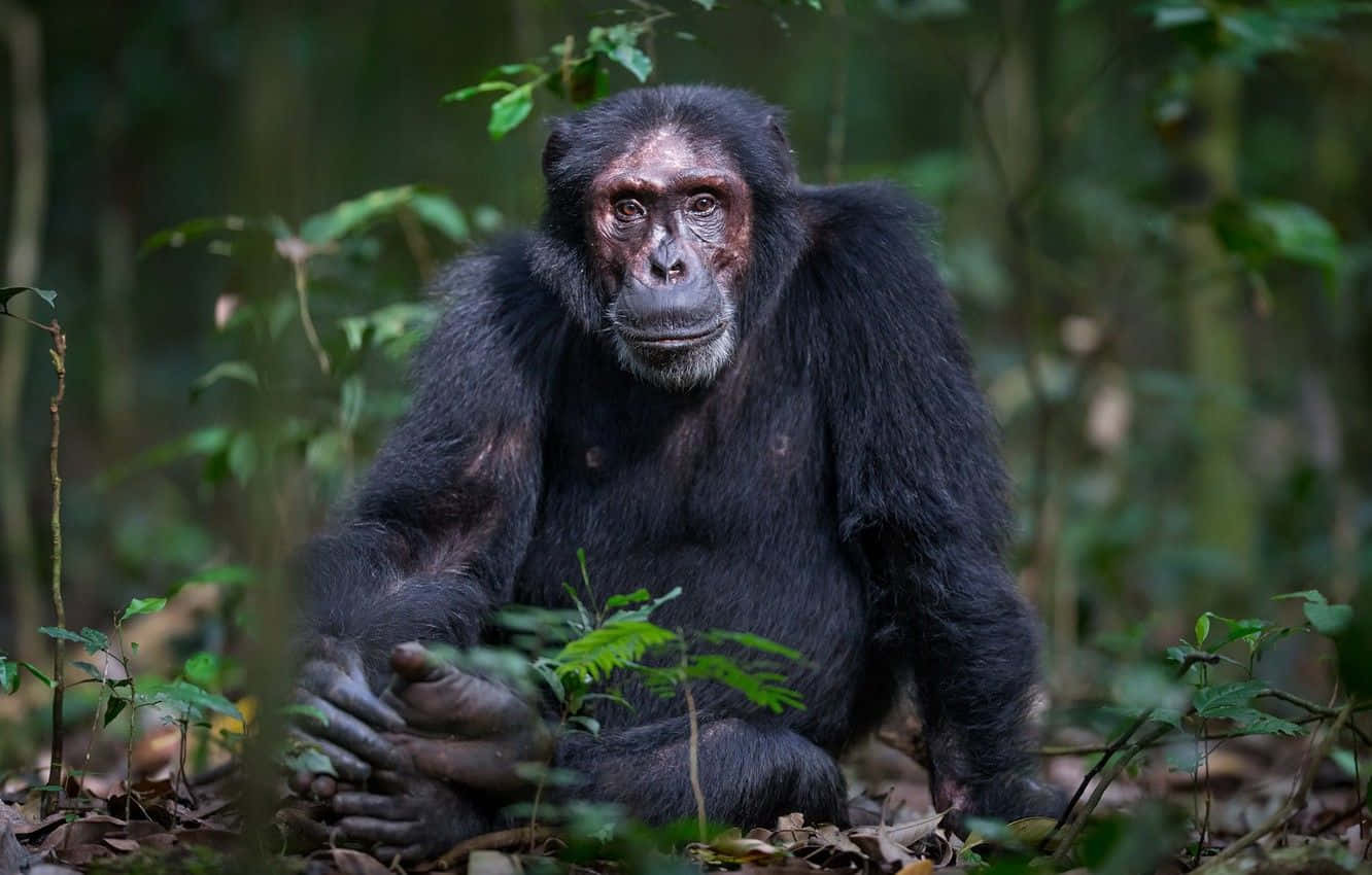 Einschelmischer Schimpanse