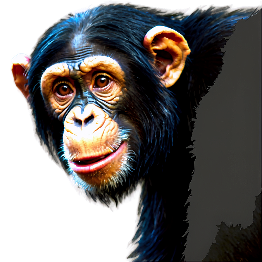 Download Chimpanzee Engaging With Viewer Png Eah | Wallpapers.com