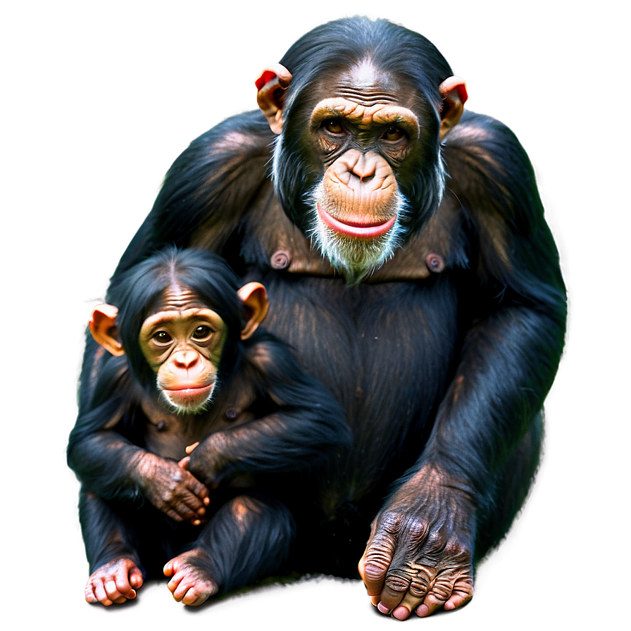 Download Chimpanzee Family Bonding Png Xrn83 | Wallpapers.com