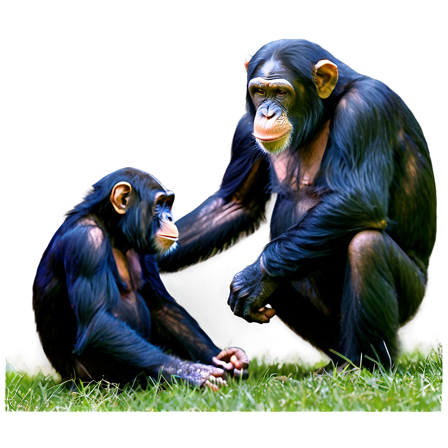 Download Chimpanzee In A Playful Fight Png 06112024 | Wallpapers.com