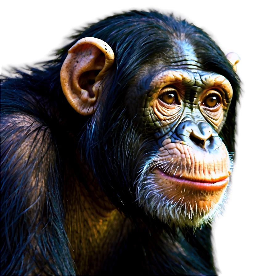 Chimpanzee In A Relaxed State Png Lqp45 PNG