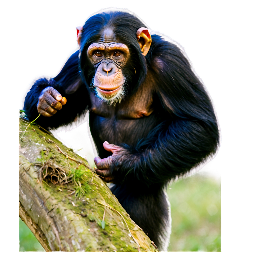 Download Chimpanzee In Mid-action Png Nqb76 | Wallpapers.com