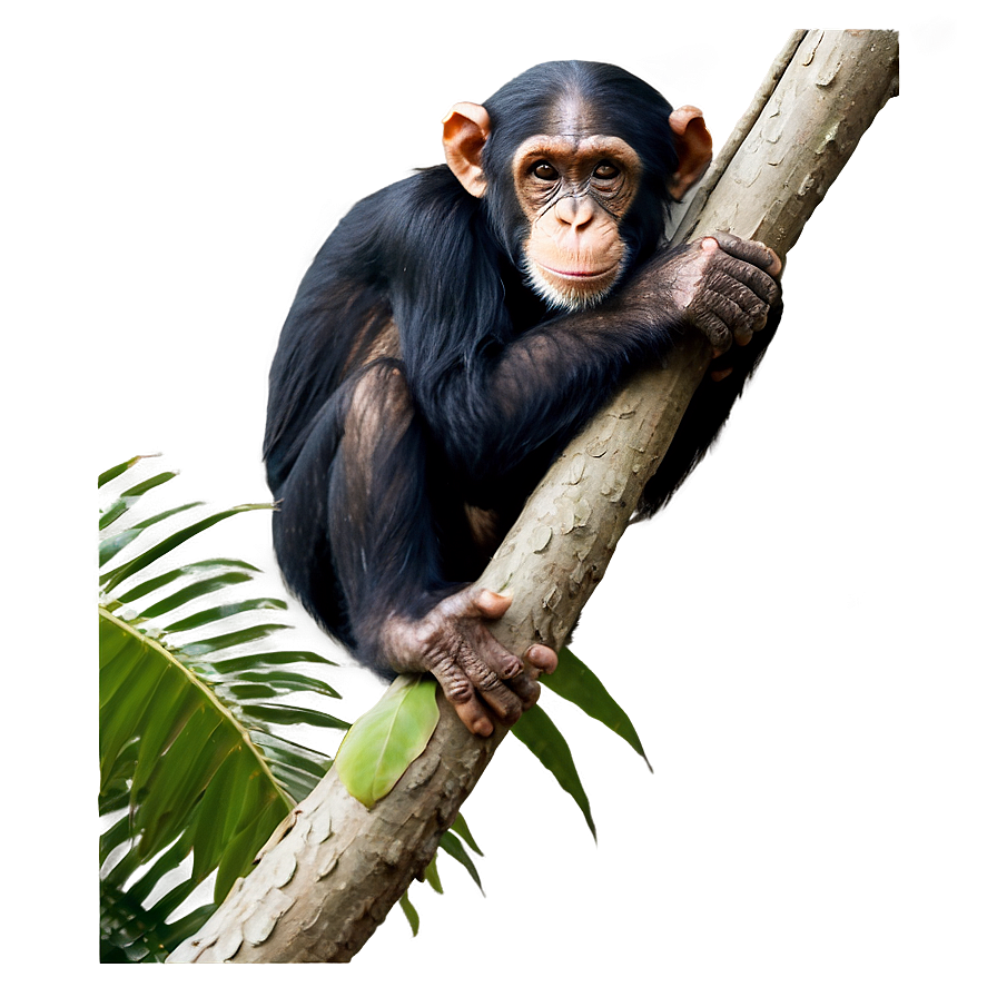 Download Chimpanzee On A Branch Png 06112024 | Wallpapers.com