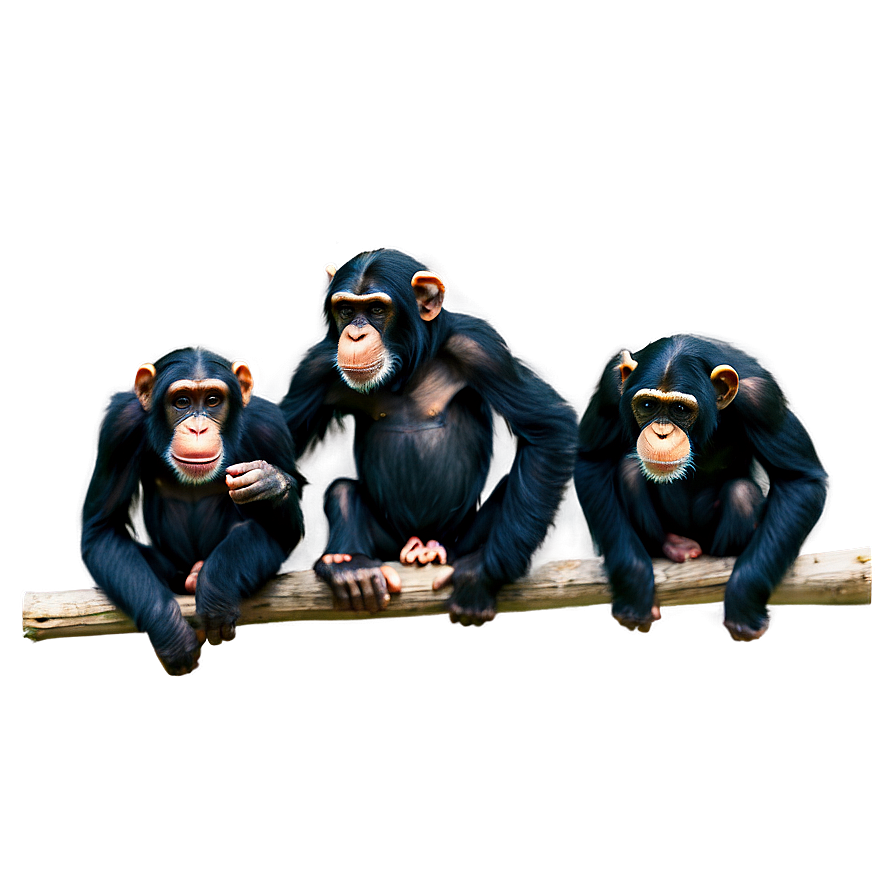 Download Chimpanzee Troop Together Png Lgc | Wallpapers.com