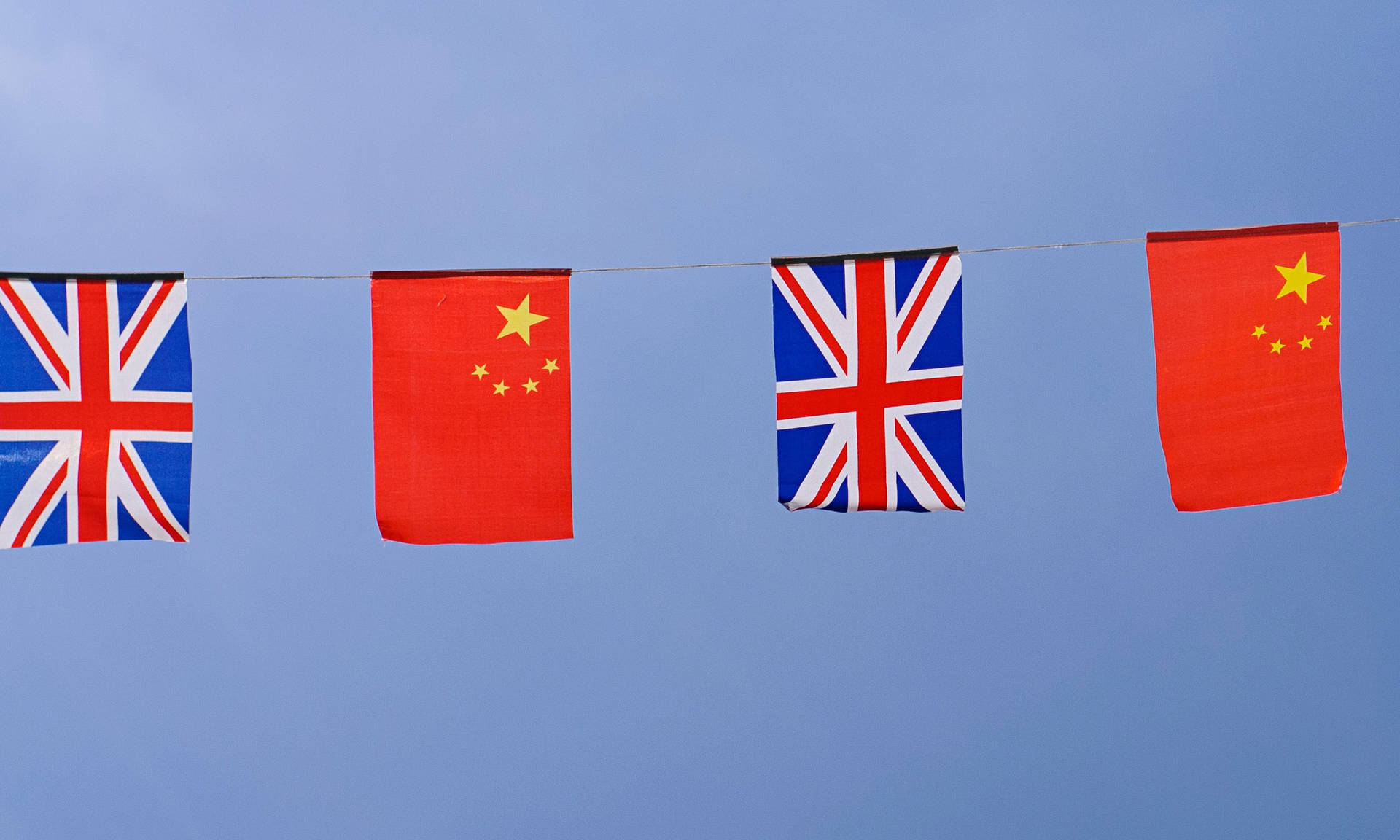 China And United Kingdom Flag