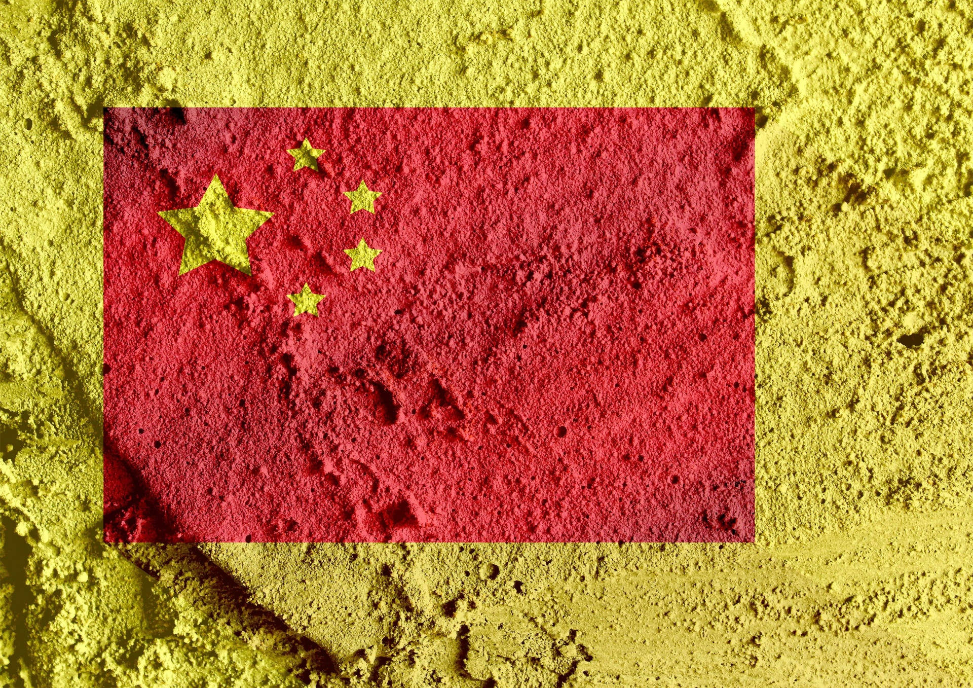 China Flag Cement