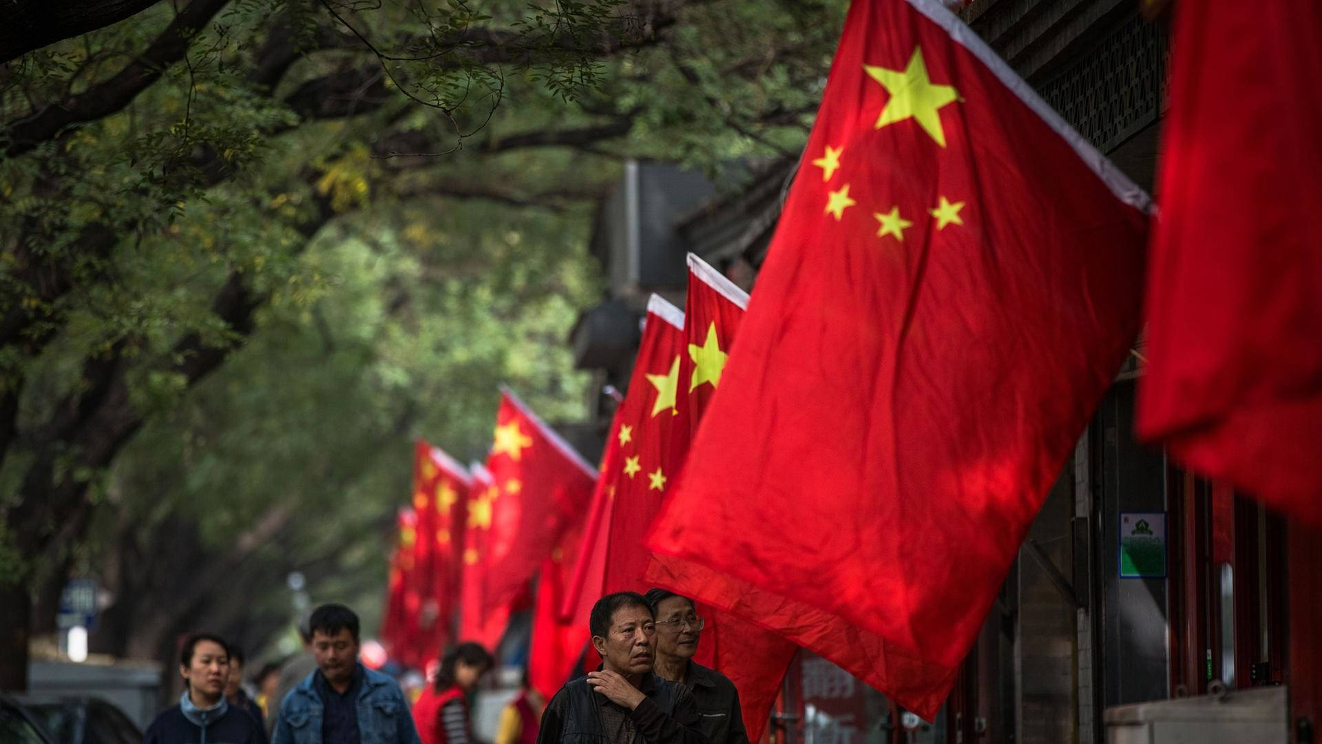 China Flag Streets