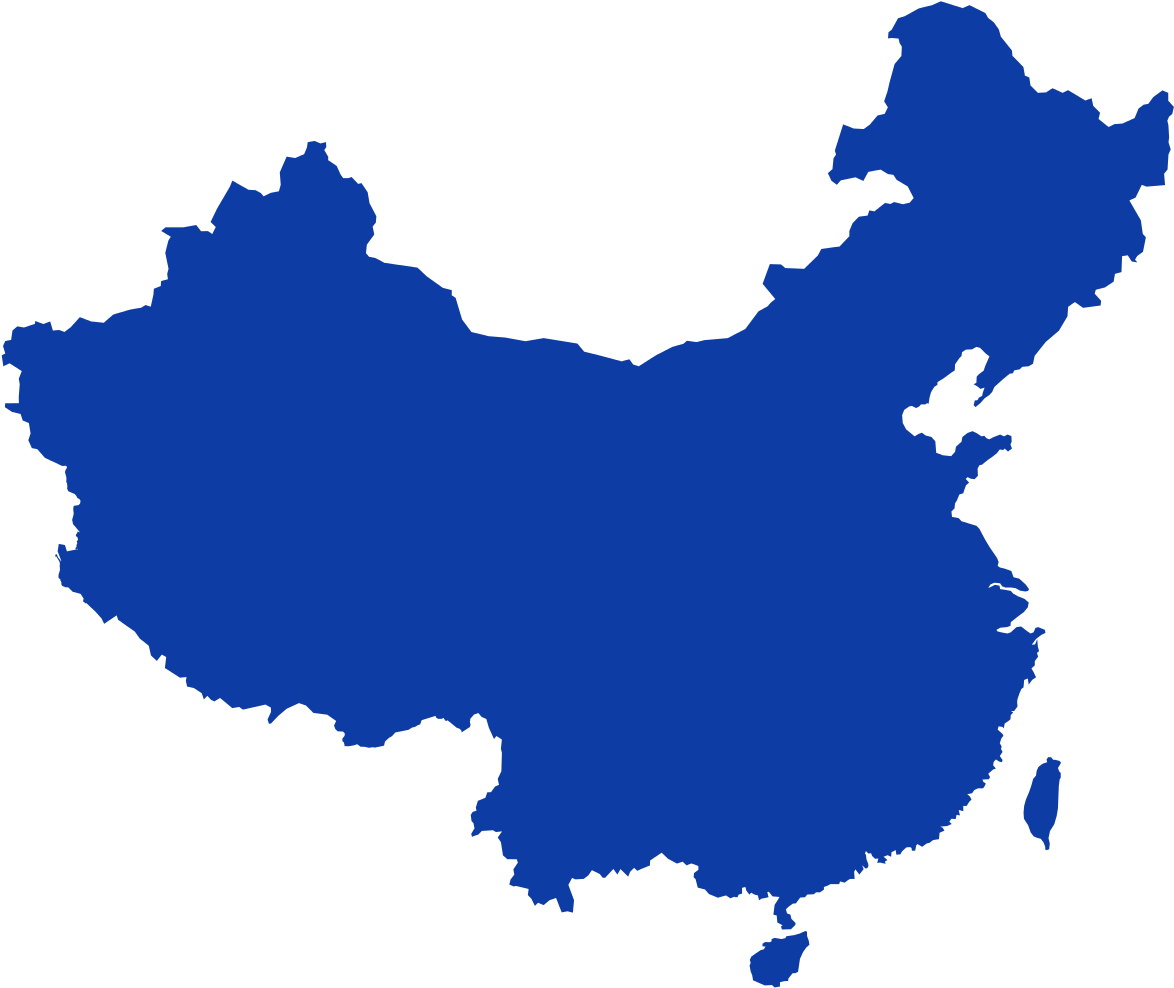 China Map Silhouette PNG